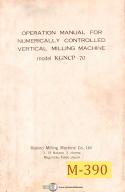 Makino-Makino KGNCP-70, Vertical Milling Machine Operations Manual-KGNCP-70-01